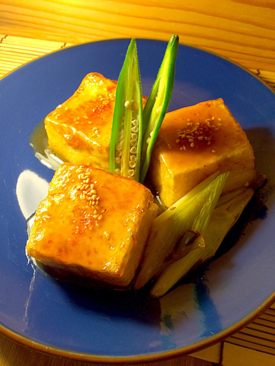 バター醤油の豆腐ステーキの画像