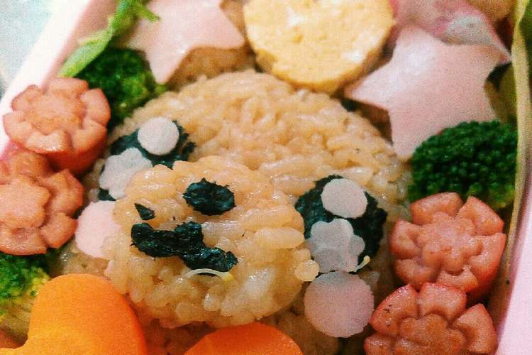 キャラ弁 モフルン レシピ 作り方 By かみゆれお クックパッド