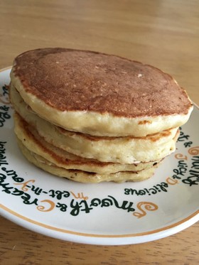 モチモチ♡りんご入りおからホットケーキ♡