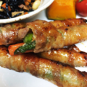 子供も大人も!アスパラとにんじんの肉巻き