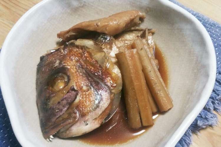 フライパンでじっくり煮込む鯛のあら炊き レシピ 作り方 By Amaco クックパッド 簡単おいしいみんなのレシピが360万品