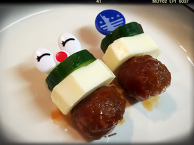☆お弁当に!ミートボールの彩りピック☆