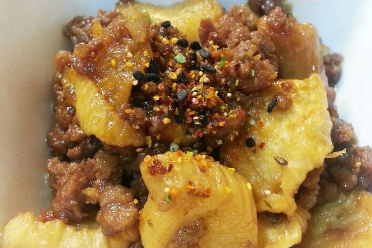 ハマる 干し大根と粗びき肉の甘辛煮 レシピ 作り方 By うきうきスタイル クックパッド 簡単おいしいみんなのレシピが352万品