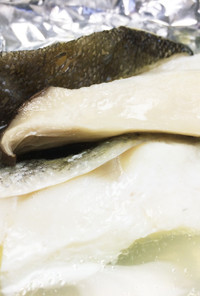 フライパンde鱈のバタポンホイル焼き