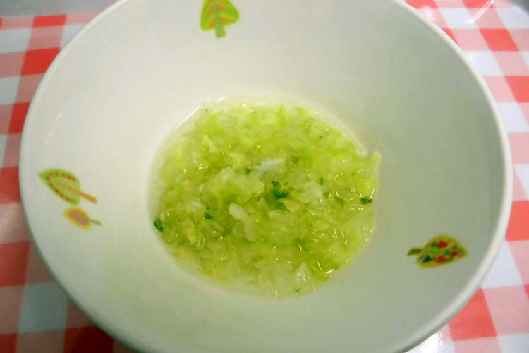 離乳食中期 白菜のだし煮 給食 レシピ 作り方 By 学校法人森友学園 クックパッド 簡単おいしいみんなのレシピが360万品