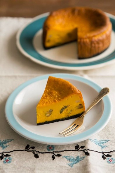かぼちゃのチーズケーキの写真