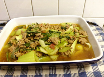 フィリピンの味♡チンゲン菜の炒め物の写真