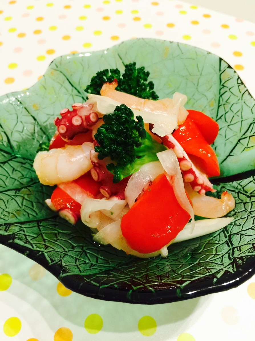 栄養オイル☆海鮮マリネサラダの画像