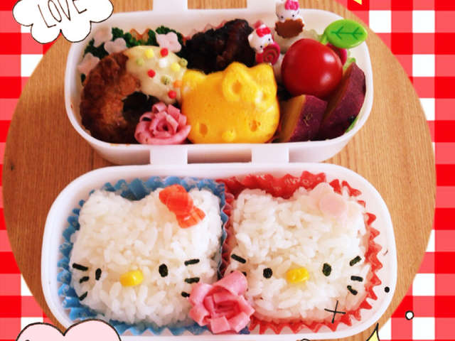 お弁当可愛いおかずキャラ弁キティちゃん レシピ 作り方 By きゃわ