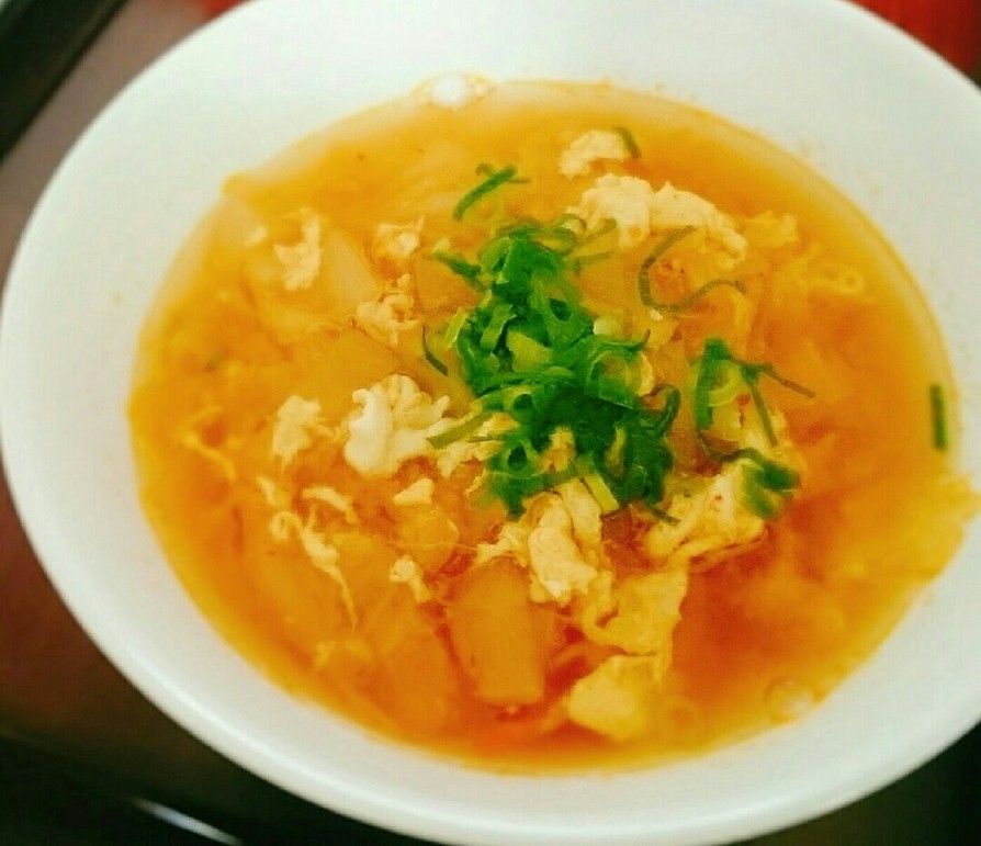 自信作☆キムチのおかずスープの画像