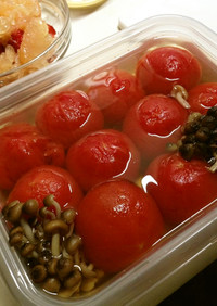 初夏のお野菜丸ごと冷やし出汁トマト