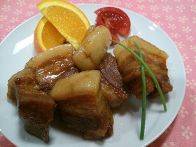 圧力鍋で☆豚バラブロックのスペアリブ風