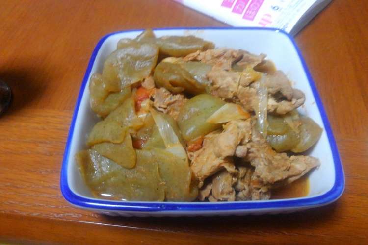 刺身こんにゃくと豚小間の煮物トマト味 レシピ 作り方 By しゅかんさん クックパッド 簡単おいしいみんなのレシピが365万品