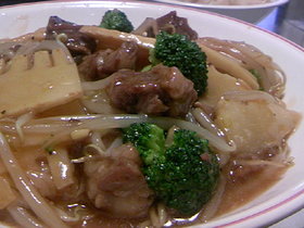 牛バラあんかけご飯