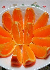 食べやすい！！オレンジの切り方(^ー^)