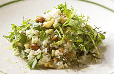 木の実と有機葉野菜のカルローズサラダの写真
