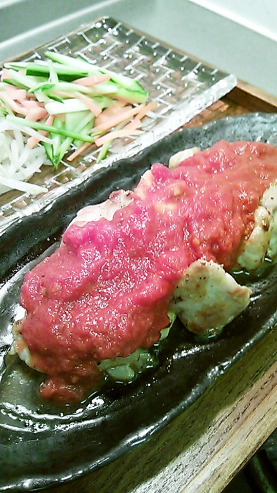 和カラシの合う鶏トマト♡の画像