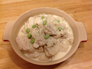 鶏ムネ肉のクリーム煮の写真