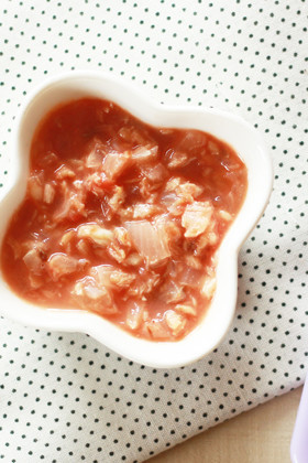 【離乳食初期】魚とトマトの洋風煮込みの画像