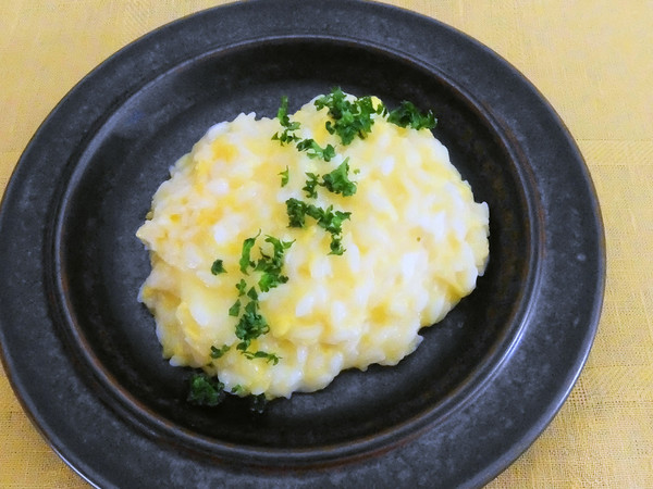 卵とチーズのリゾット