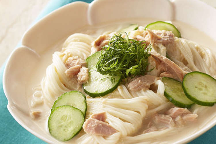冷や汁風ごまみそそうめん レシピ 作り方 By かどや製油 クックパッド 簡単おいしいみんなのレシピが372万品