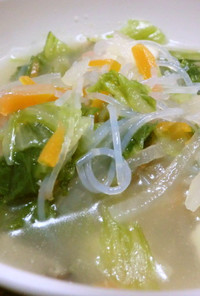 　中華春雨スープ　息子のダイエット食