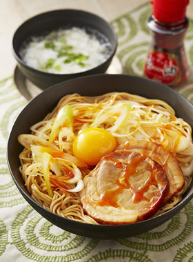 油そば風ピリ辛スタミナ和え麺