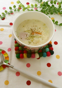 米粉と豆乳の野菜スープ♪