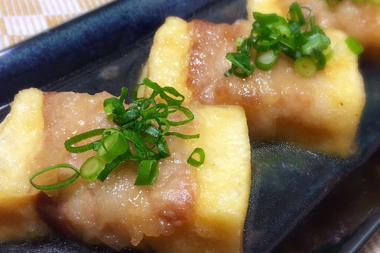 肉巻き高野豆腐の揚げ出し レシピ 作り方 By Moriwaki クックパッド 簡単おいしいみんなのレシピが355万品