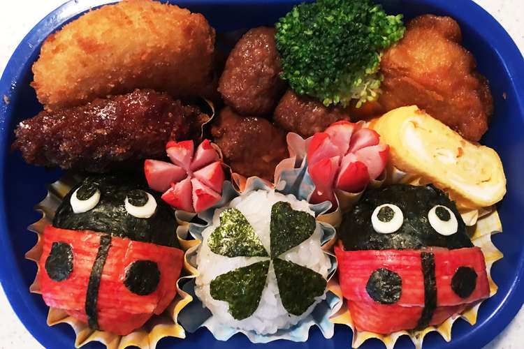 キャラ弁 てんとう虫 レシピ 作り方 By Mon クックパッド 簡単おいしいみんなのレシピが354万品