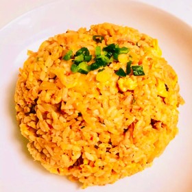 パラパラ簡単キムチ炒飯