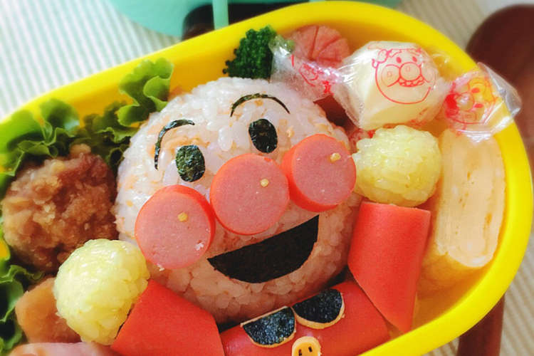 大好き アンパンマン キャラ弁 体付き レシピ 作り方 By Meiyuina クックパッド 簡単おいしいみんなのレシピが364万品