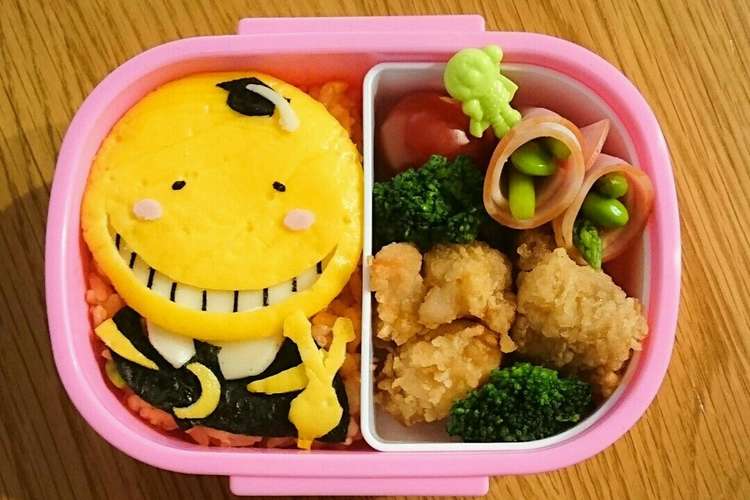 殺せんせー 簡単オムライス キャラ弁 レシピ 作り方 By 三田のお父さん クックパッド