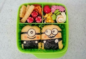 遠足(^^) ミニオン キャラ弁