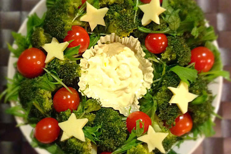 簡単 素敵 クリスマスのリーフサラダ レシピ 作り方 By ホッとスパイス クックパッド 簡単おいしいみんなのレシピが350万品