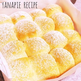 【捏ねない】簡単時短ちぎりミルクパン★