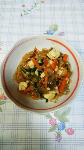 簡単♪すき焼き風ニラ玉春雨☆