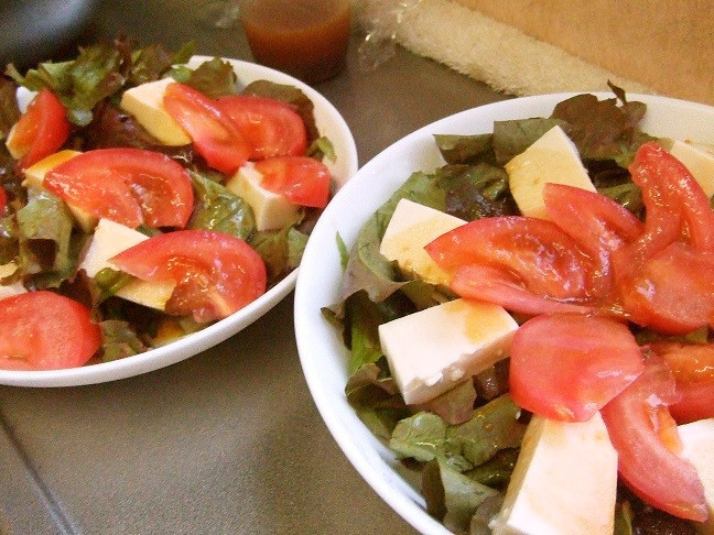 栄養オイルの豆腐サラダの画像