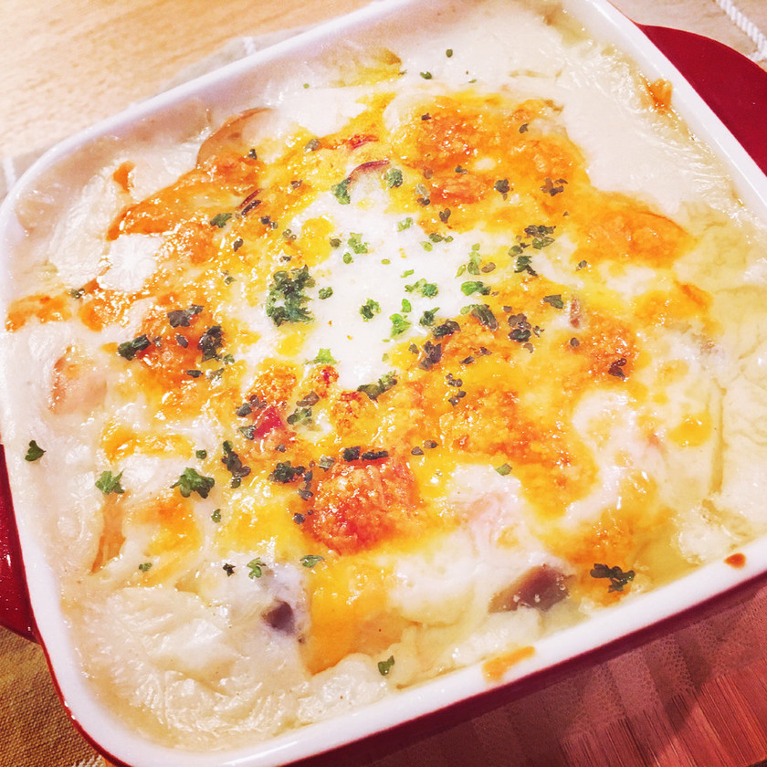市販の素アレンジで簡単濃厚グラタン by ぽんさち 【クックパッド】 簡単おいしいみんなのレシピが366万品