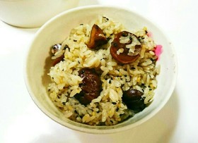 簡単むき栗ごはん