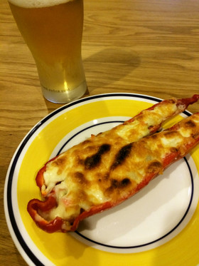 NZ産ロングスイートペッパーのチーズ焼き