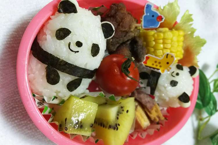 初心者でも超簡単 パンダのキャラ弁 レシピ 作り方 By クックact クックパッド