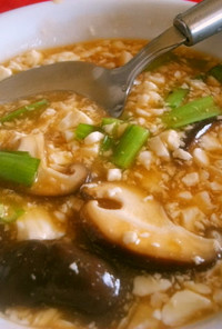 豆腐のチリ風スープ