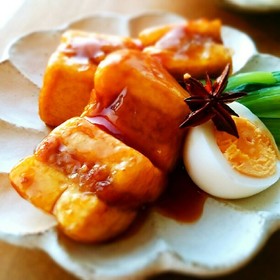厚揚げと豚ミンチでトロ~り♪豚角煮✾