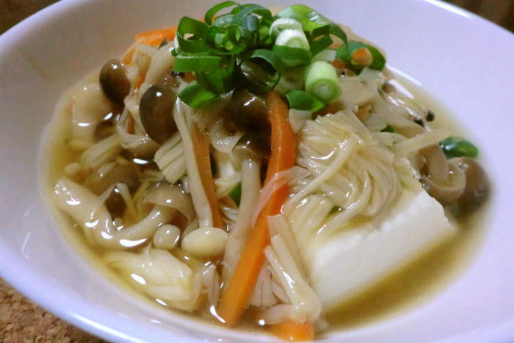 お豆腐のあんかけ 息子のダイエット食 レシピ 作り方 By おいしくなーれ6 クックパッド