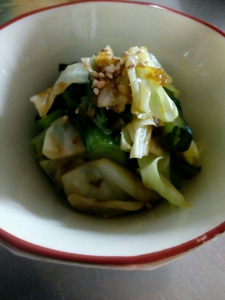 小松菜ときゃべつの海苔あえの画像