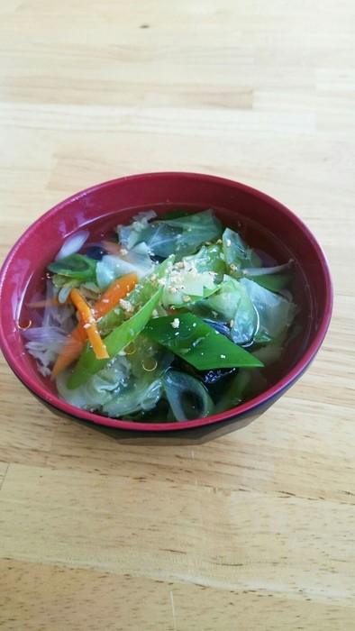 私の☆野菜たっぷり春雨スープ☆の写真