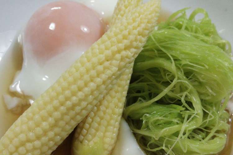 ヤングコーンのひげそうめん レシピ 作り方 By ちーすいたろう クックパッド