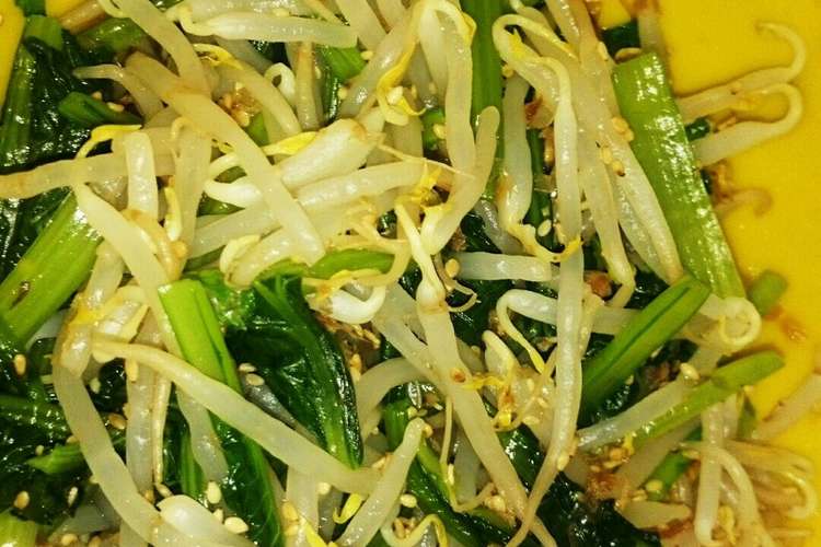 小松菜ともやしのおひたし レシピ 作り方 By Tsrママ クックパッド 簡単おいしいみんなのレシピが366万品