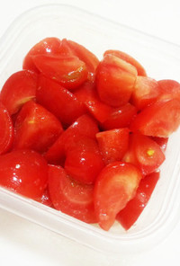 塩分補給☆熱中症予防に便利な塩漬けトマト